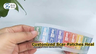 Custom printed silicone scar patches