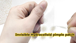 Invisible pimple patch with thinner border